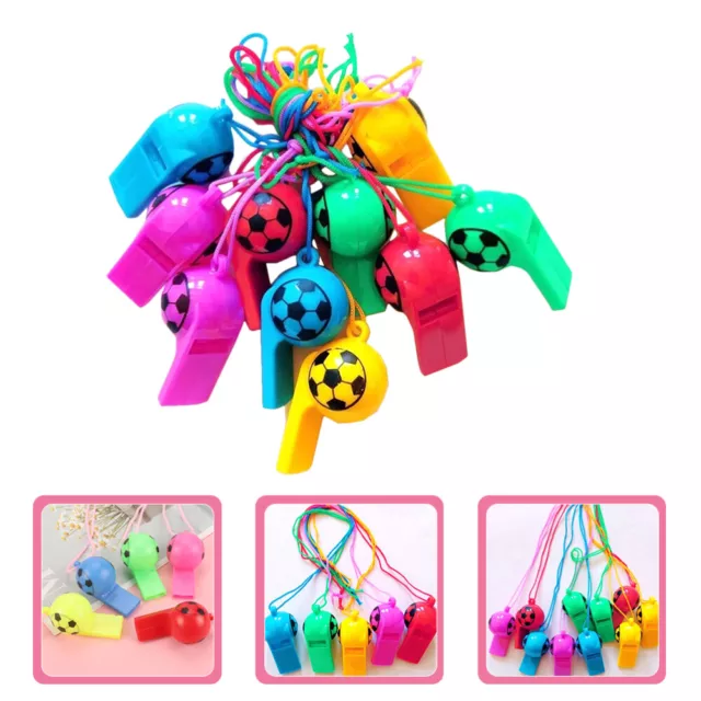 100 Pcs Noise Makers Party Favors Bulk Soccer Balls Football Whistle Props