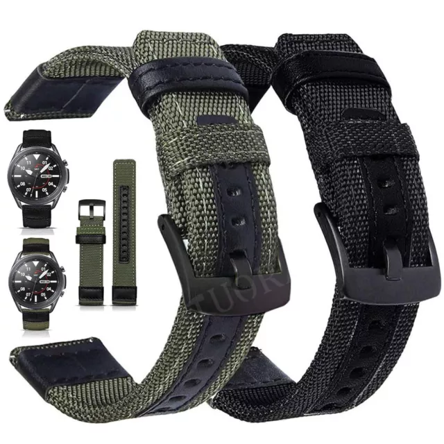 20MM 22MM Universal Quick fit Uhrenarmband Nylon Gewebtes  Loop Armband Ersatz