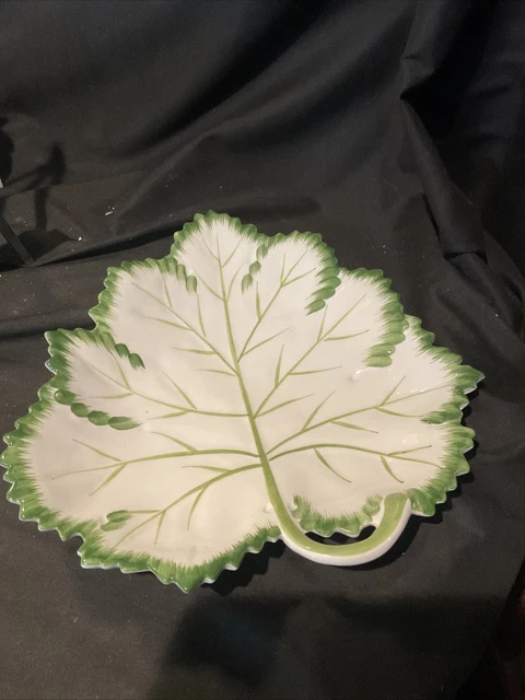 Tiffany And Co Nove Italian Ceramic Leaf Dish 12x12 1/2 In