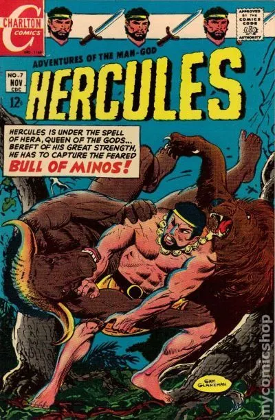 Hercules #7 VG/FN 5.0 1968 Stock Image Low Grade