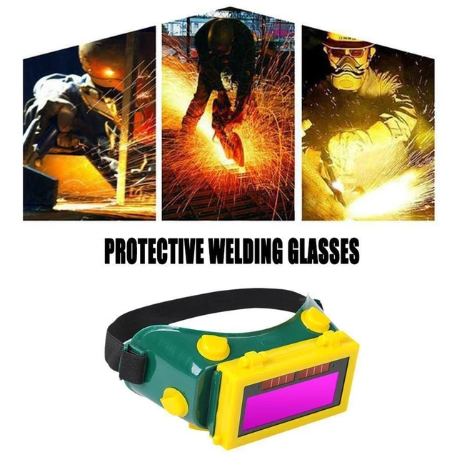 Occhiali Casco Saldatura Oscuratore Automatico Solare con Regolazione Ombra Step