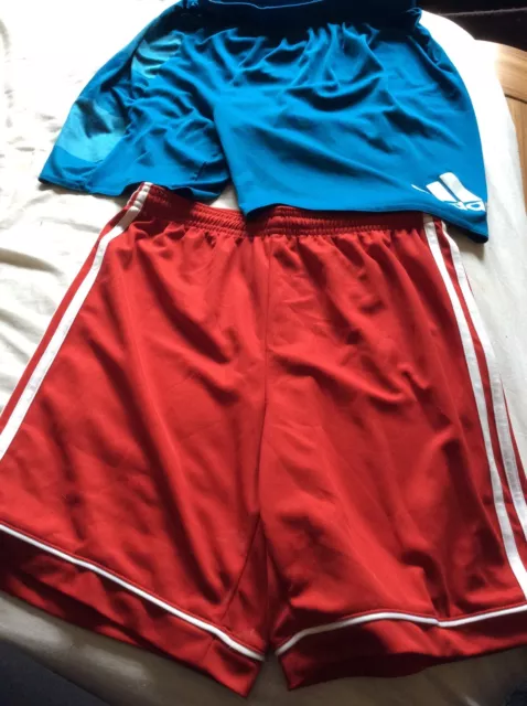 Boys Adidas Shorts  Aged 13-14 Years  X 2