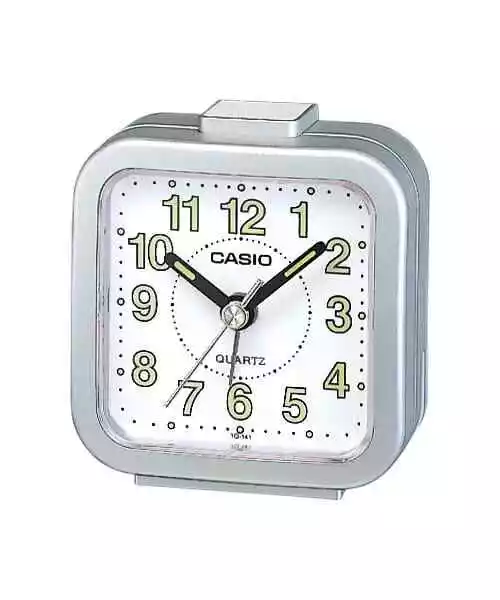 Orologio Sveglia CASIO TQ-141-8EF Grigio Bianco da Tavolo