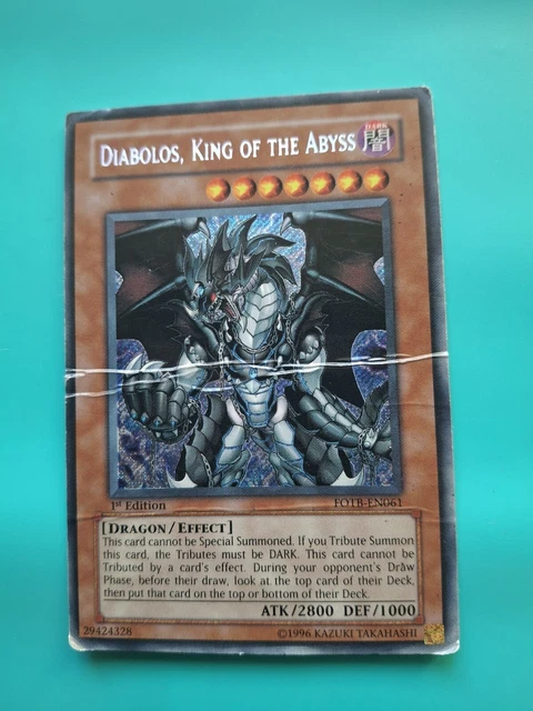 DIABOLOS, KING OF the Abyss FOTB-EN061 Secret Rare Unlimited LP Yugioh 19.99 - PicClick UK DIABOLOS, KING OF the Abyss FOTB-EN061 Secret Rare Unlimited LP Yugioh 19.99 - PicClick UK