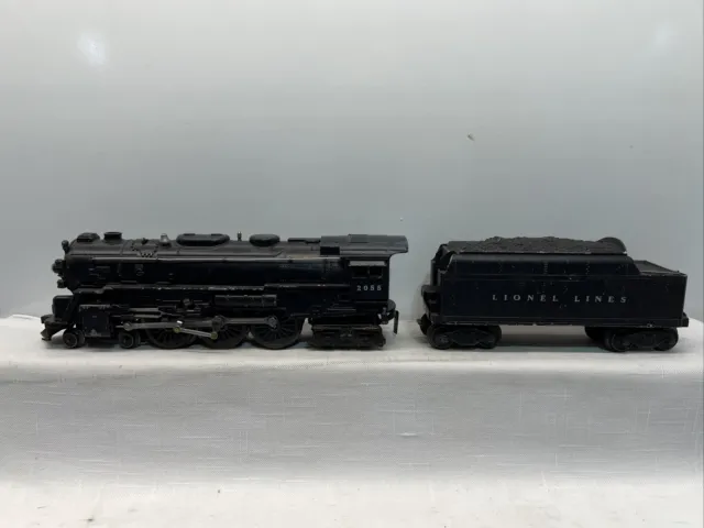 Lionel 2055 Steam Locomotive W/ 6466Wx Tender Strong Whistle  Very Nice