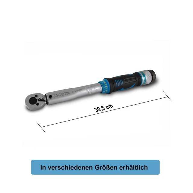 Drehmomentschlüssel 3/8 Zoll 6 bis 30 Nm für KFZ Auto Fahrrad Klein inkl. Koffer