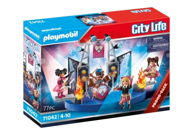 Playmobil City Life 71042 Music Band Promo Pack, Muisik, Band NEU/OVP