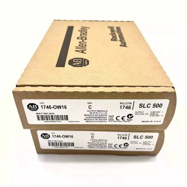 New Factory Sealed 1746-OW16 SLC 500 Ser C PLC Output Module 1746OW16 US Ship