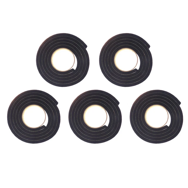 5 Pcs Glue Tape Door Draft Stopper Duct Tape Black Color Adhesive Tape