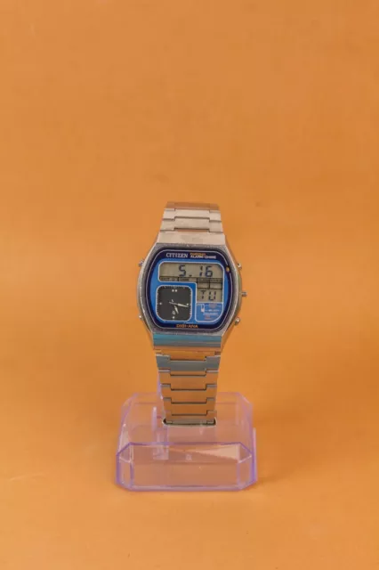 Citizen - Crystron 41-9559 Chronograph Dual Time Ana Digi Blue Dial Mens Watch Citizen - Crystron 41-9559 Chronograph Dual Time Ana Digi Blue Dial Mens Watch