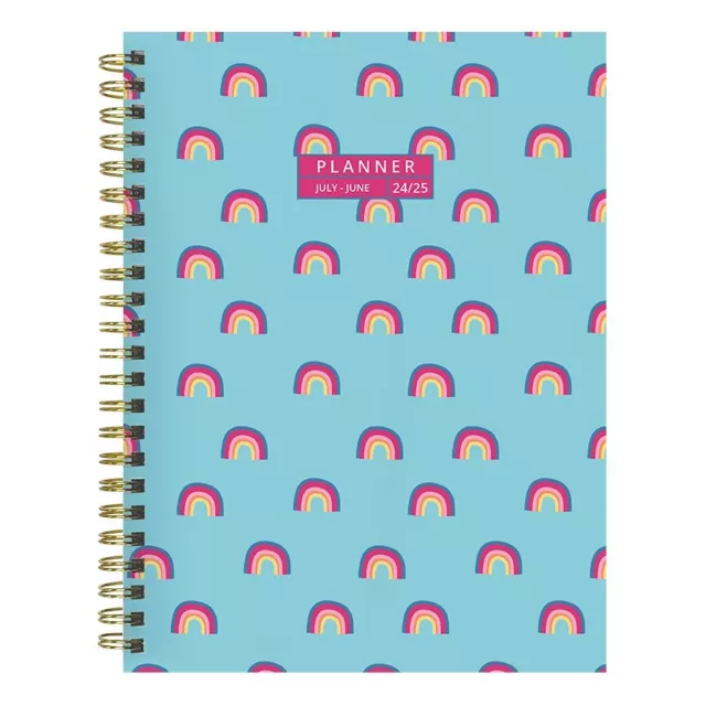 JULY 2025 June 2025 Blue Sky Rainbows Medium Weekly Monthly Planner