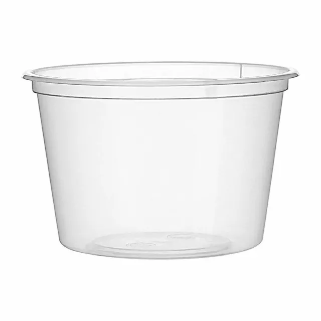 Fiesta Deli Pots - Clear Plastic - Microwavable & Keeps Secure in Transit