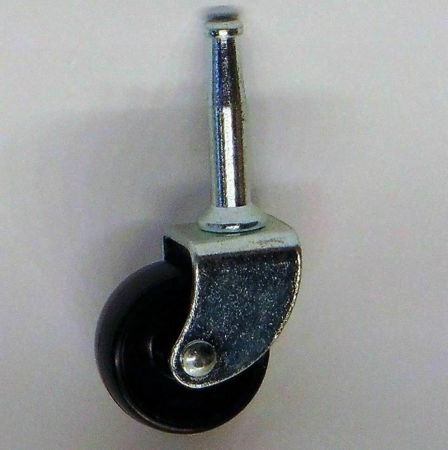 Ruedas giratorias de repuesto de 32 mm, pequeña rueda de nailon negra para...