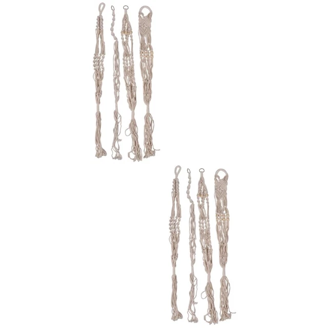 8 pcs Pflanzen Aufhänger Seil Macrame Topf Halter Hängen Pflanzer Korb