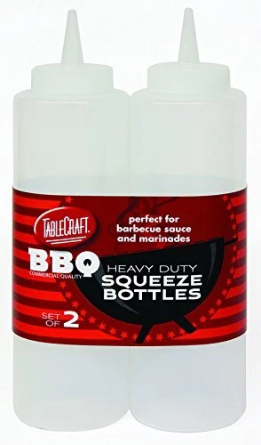 12 oz Clear Heavy Duty Squeeze Bottle (2 Pack) Squeeze Bottles