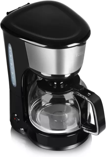 Tower T13001 10 Cup Coffee Maker with Keep Warm Function and Water Gauge, 1.25L