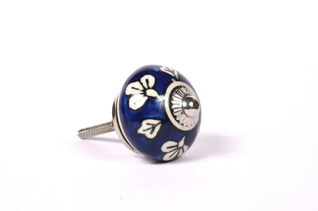 Floral Céramique Maison Porte Boutons Armoire Tiroir Penderie Tirer Poignée 2