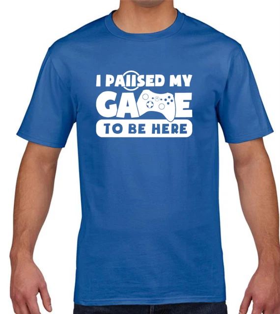 Gamer T-Shirt Kids (Xbox PS4) I Paused My Game To Be Here Funny T-Shirt