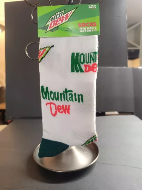 Mountain Dew Soda SOCKS - ODDSOX | Novelty Gag Gift Funny Crazy Deal ~