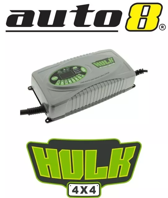 Hulk 4x4 12 Stage Fully Automatic Switchmode Battery Charger - 25 Amp 12/24V