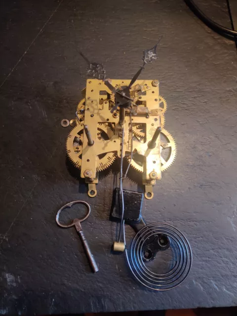 Vintage New Haven Chime Clock Mechanism Movement Spares or Repair