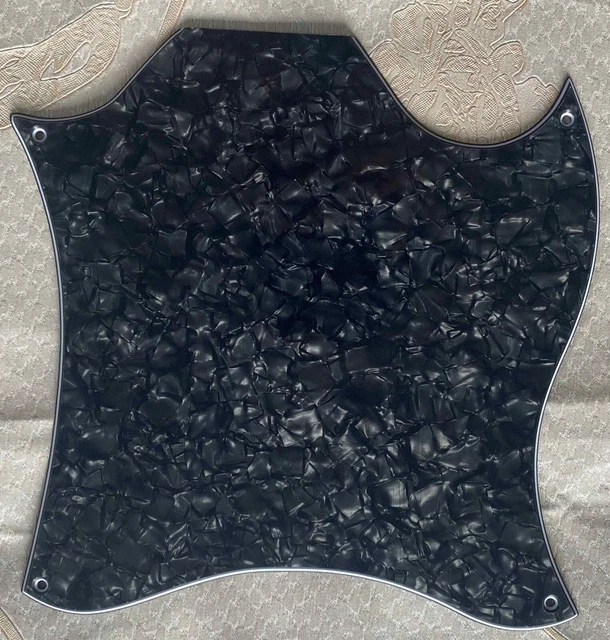 Pick Fits US Gibson SG Standard Blank Style Guitar Pickguard,4 Ply Black Pearl
