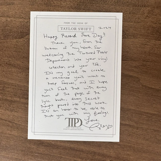 TAYLOR SWIFT Die Gefolterten Poetenabteilung ""Der Bolter"" 2Xlp