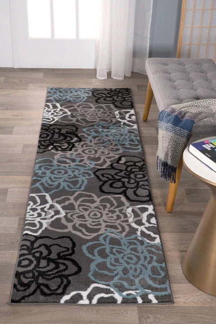 Rugshop Area Rugs Contemporary Modern Floral Flowers 2x7 Carpet Rugs for Bedroom