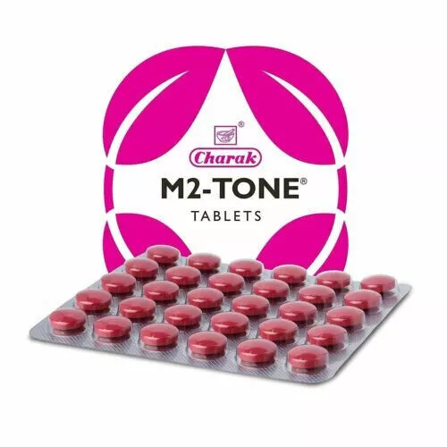 Tableta Charak M2-Tone 20 pestañas para mejorar la digestión y restaurar el equilibrio hormonal
