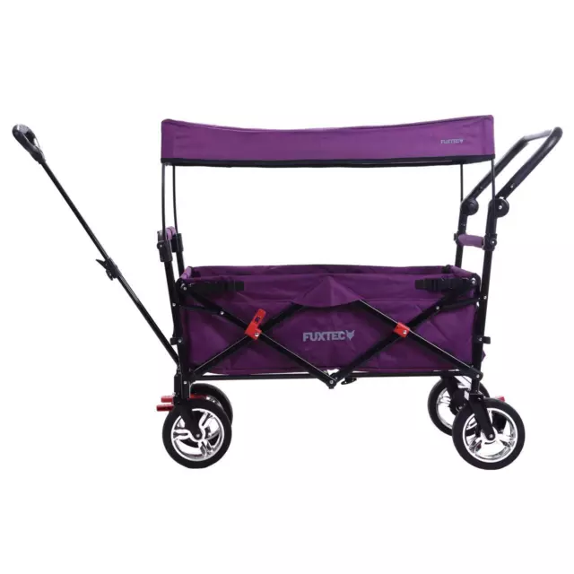 FUXTEC Bollerwagen CT-700 PURPUR Kinderwagen Strandwagen Gerätewagen Handwagen