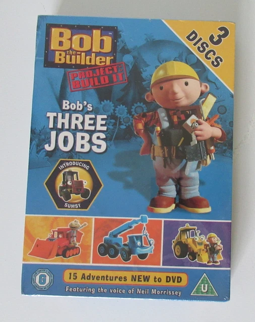 BOB THE BUILDER Bob's Three Jobs (DVD Region 2 UK) new/sealed £7.99