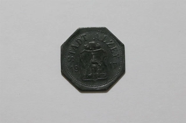 Germany War Money Token 10 Pfennig 1917 Alzey Zinc B34 #Z721