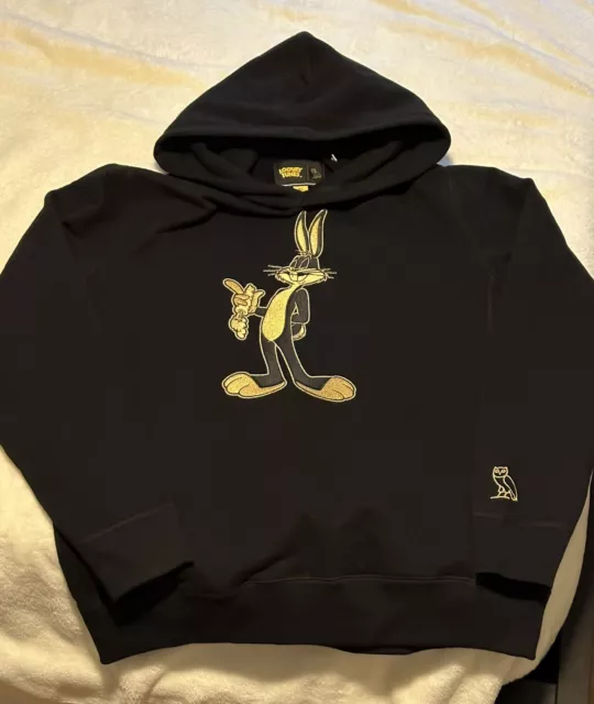 OVO x Looney Tunes OG Bugs Bunny Black Hoodie October’s Very Own Size XL