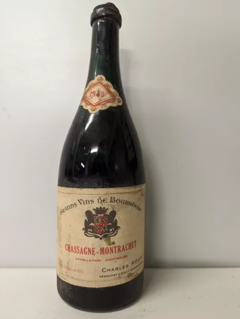 CHASSAGNE MONTRACHET - 1949 - CHARLES ROUX - 75 ans - GRANDS VINS DE BOURGOGNE