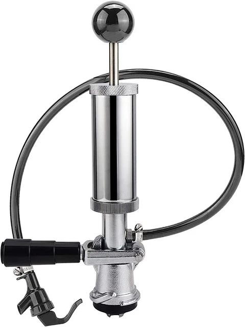 Keg Party Pump, American D System Beer Keg Tap Party Pump, 4 Inch Picnic Pump wi