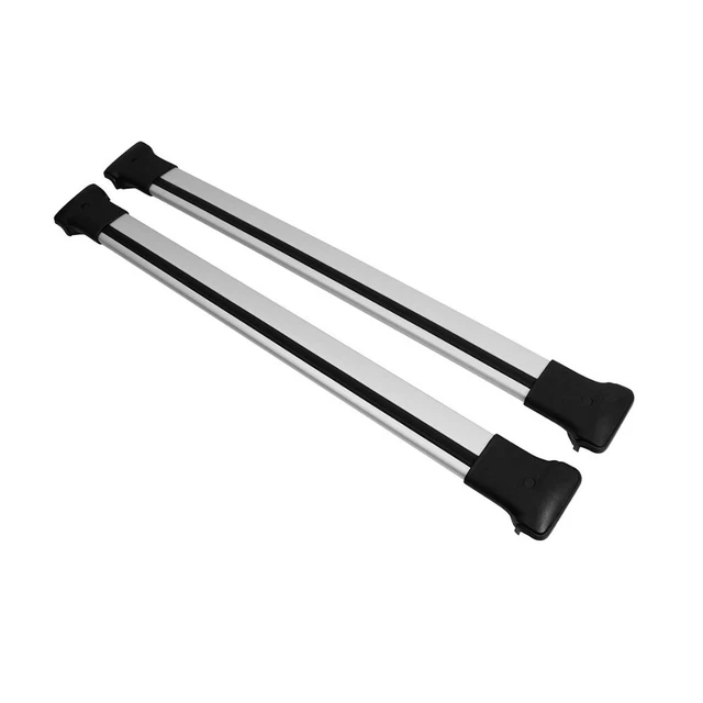 Barres de toit transversales pour Toyota Land Cruiser Prado 2002-2009 Alu Gris