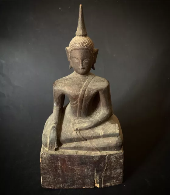 Buddha Alt   Asia Myanmar Thailand Laos Holz Burma China 中国西藏 佛