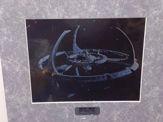 Rare Star Trek The Next Generation Mousepad & Deep Space Nine Station Lithograph