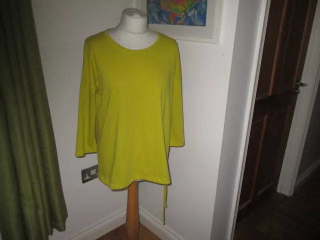 Top oversize Gudrun Sjoden cotone biologico giallo piccolo in perfette condizioni