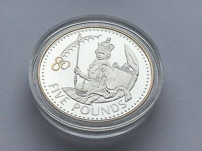 2006 Alderney Argent Preuve Reine Elizabeth II 80TH Anniversaire Cinq 2.3kg Coin