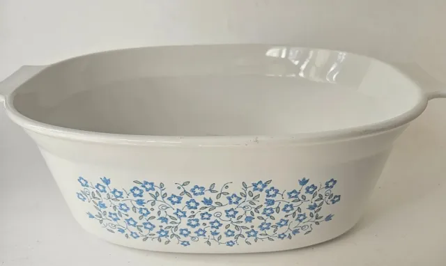 Vintage Corning Ware Blue Heather 2.5 quart Casserole Dish