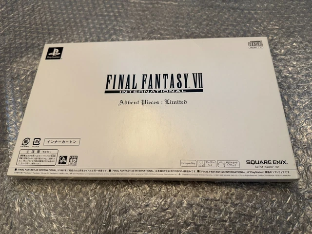 FINAL FANTASY VII FF7 International Advent Pieces Limited PS1