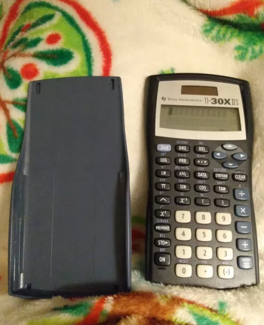 Texas Instruments TI-30X IIS~ 2-Line Scientific Solar Calculator With Gray Cover