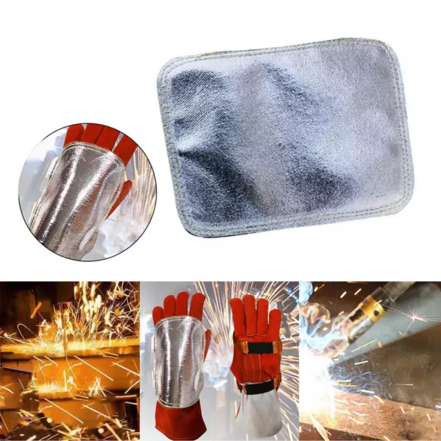 Welding Gloves Pad Leather Heat Aluminized Back Welding Hand