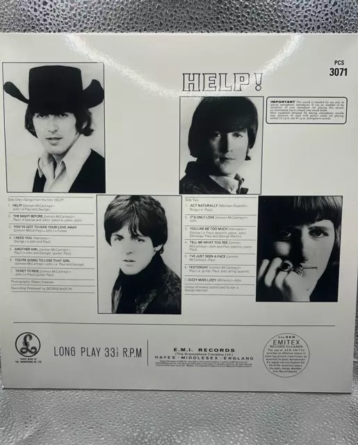 The Beatles | Black Vinyl LP | Help! | Parlophone 2