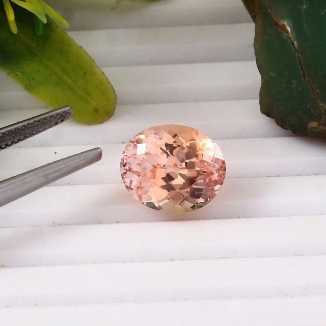 Saphir Padparadscha Naturel De Ceylan 9 Ct AAA - Ronde, œil Propre - Pierre Précieuse Rare
