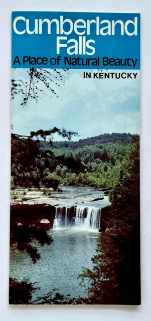 1970s Cumberland Falls Kentucky Vintage Travel Brochure State Park KY Whitley Co