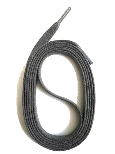 SNORS LACCI PIATTI CERATI GRIGIO 90-150cm 5mm, Cotone, cinturino per scarpe