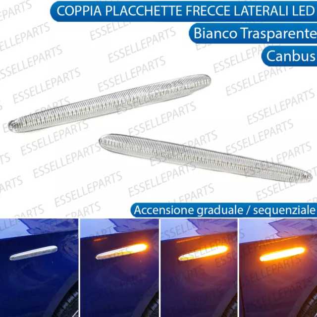 Coppia Frecce Laterali Bianco Trasparenti Dinamiche A Led Alfa Romeo Giulietta