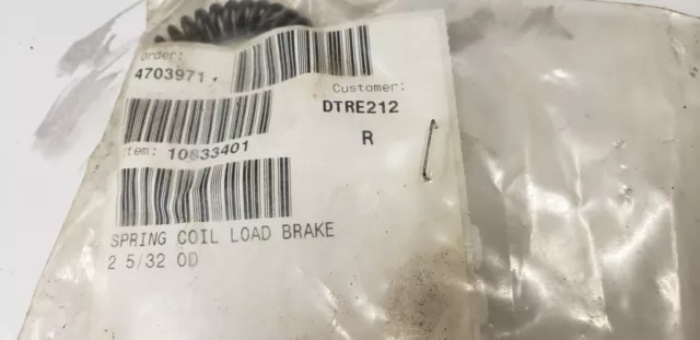 CM 10833401 Spring Coil Load Brake 2 5/32 OD, Chain Hoist Part.  NEW IN BAG 2